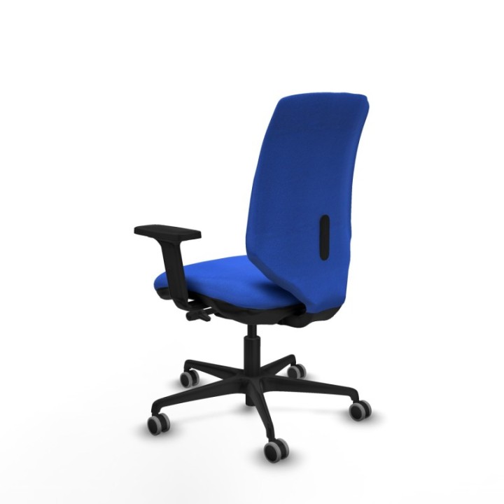 Ossa tapizada traslack bali azul brazos 2D base nailon ruedas 65mm engomadas