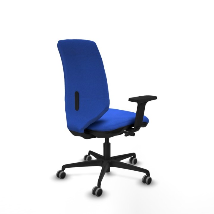 Ossa tapizada traslack bali azul brazos 2D base nailon ruedas 65mm engomadas