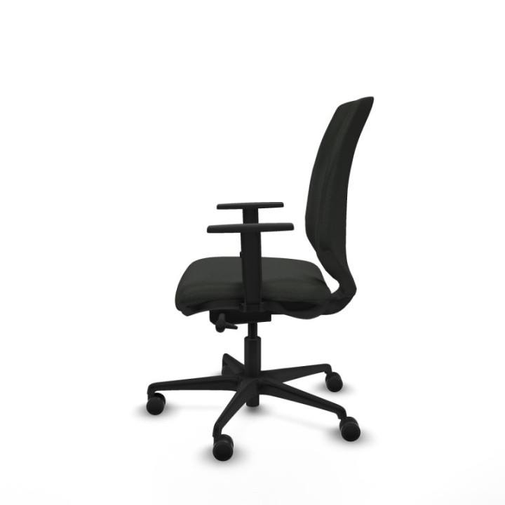 Ossa tapizada traslack bali negro brazos 1D base nailon ruedas 65 mm nailon