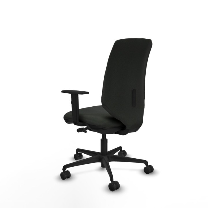 Ossa tapizada traslack bali negro brazos 1D base nailon ruedas 65 mm nailon