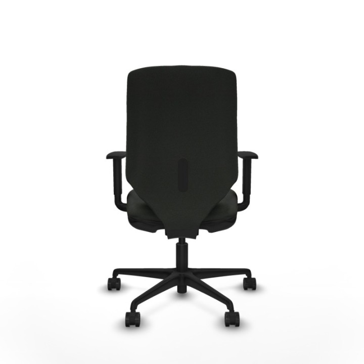 Ossa tapizada traslack bali negro brazos 1D base nailon ruedas 65 mm nailon