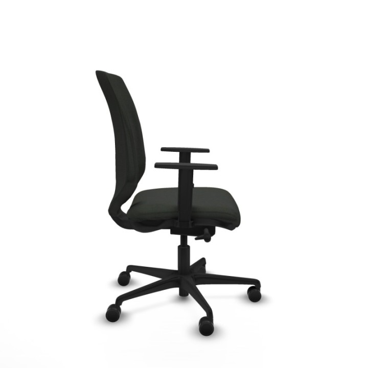 Ossa tapizada traslack bali negro brazos 1D base nailon ruedas 65 mm nailon