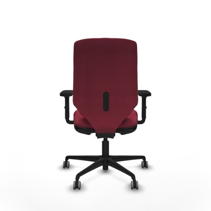 Ossa tapizada traslack bali granate brazos 2D base nailon ruedas 65mm engomadas