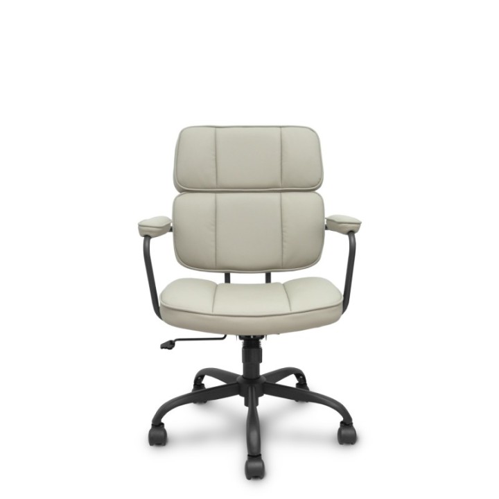 Silla Opti518 basculante simipiel beige.