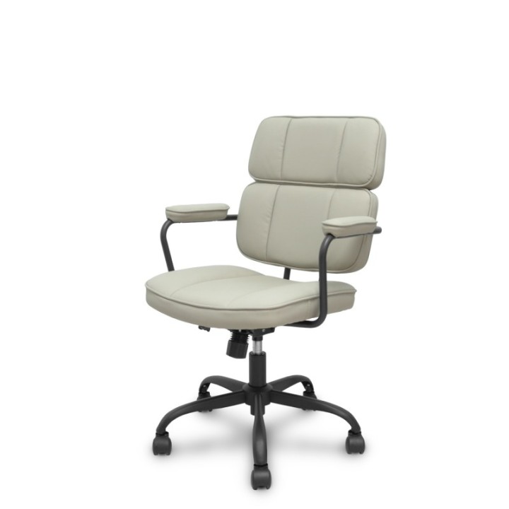 Silla Opti518 basculante simipiel beige.