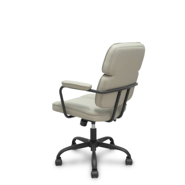 Silla Opti518 basculante simipiel beige.