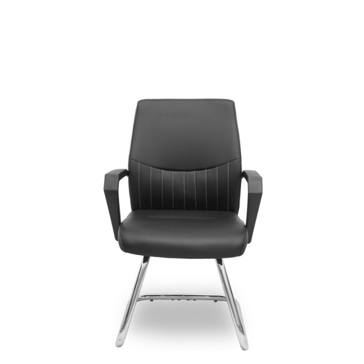 Sillón confidente patín Opti520PA similpiel negro