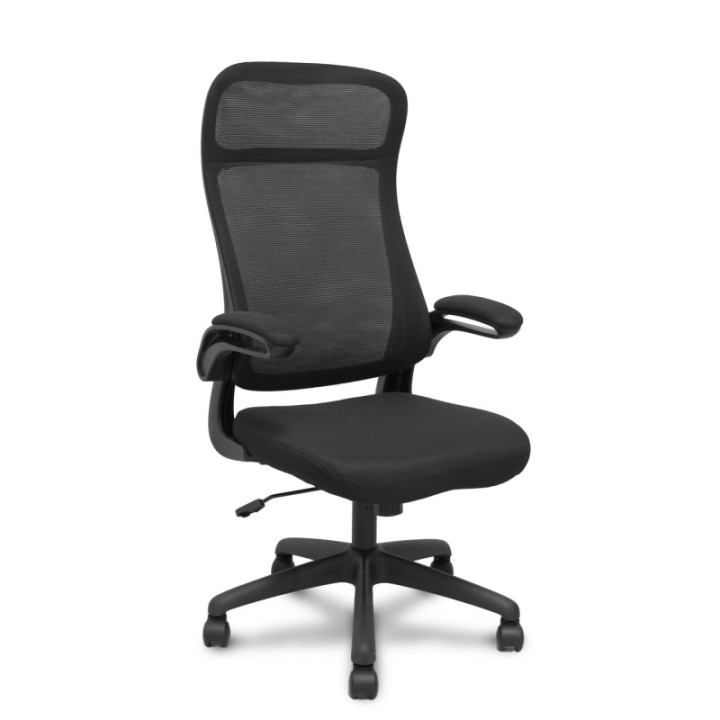 Silla Opti524 respaldo malla negro y asiento tela negro