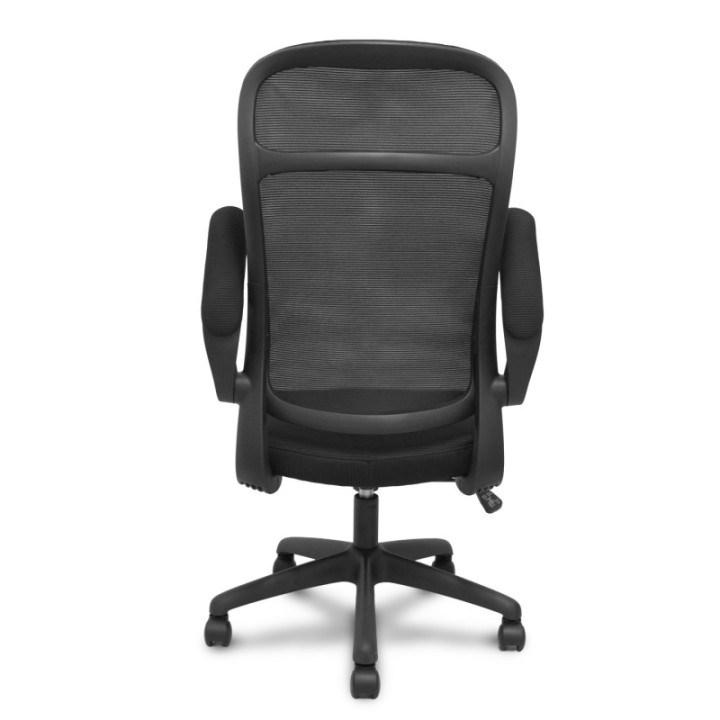 Silla Opti524 respaldo malla negro y asiento tela negro