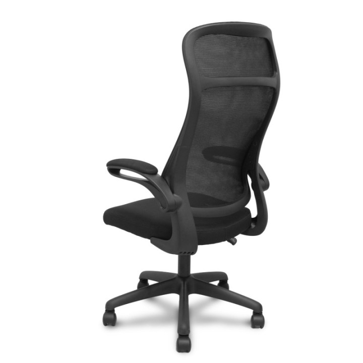 Silla Opti524 respaldo malla negro y asiento tela negro