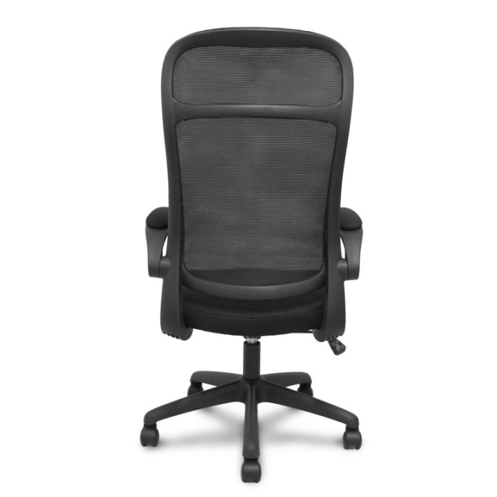 Silla Opti524 respaldo malla negro y asiento tela negro