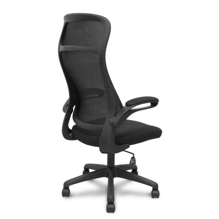Silla Opti524 respaldo malla negro y asiento tela negro