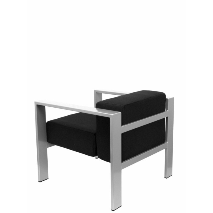 Sillón de espera Lázaro bali negro