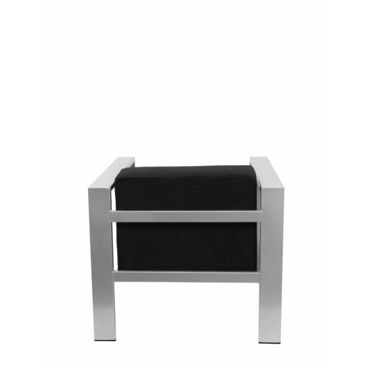 Sillón de espera Lázaro bali negro