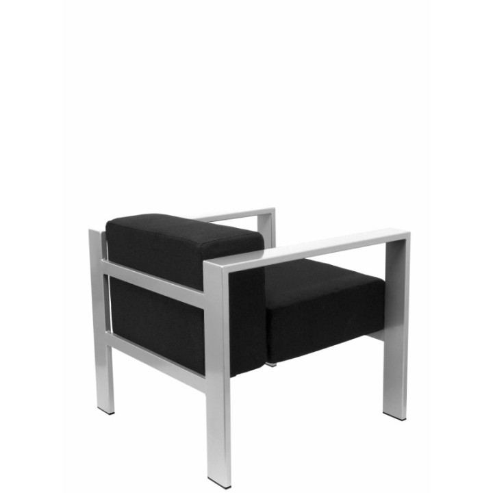 Sillón de espera Lázaro bali negro
