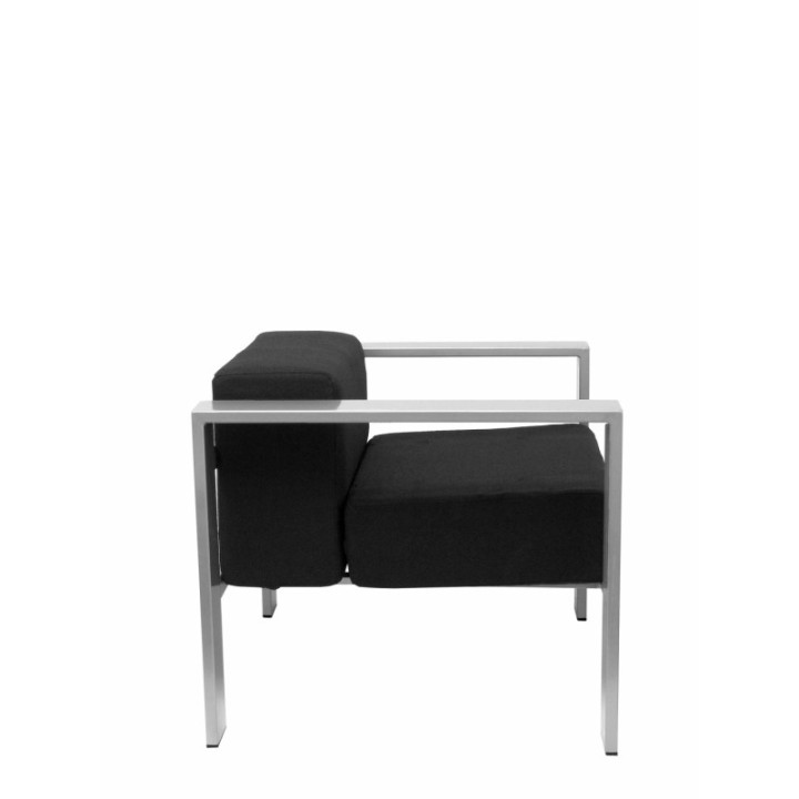 Sillón de espera Lázaro bali negro