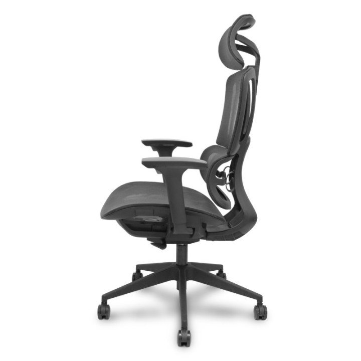 Silla Pro537 traslack malla negra brazos 3D ruedas nailon 60