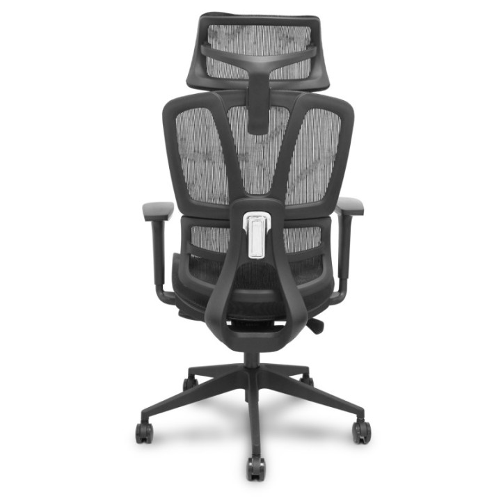 Silla Pro537 traslack malla negra brazos 3D ruedas nailon 60