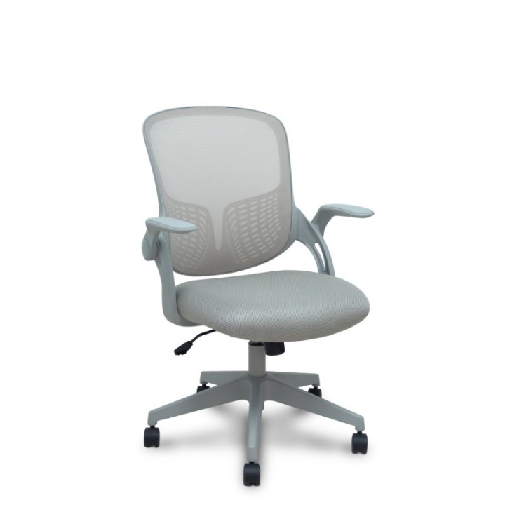 Silla Opti544 gris respaldo malla gris asiento 3D gris