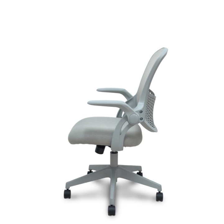 Silla Opti544 gris respaldo malla gris asiento 3D gris