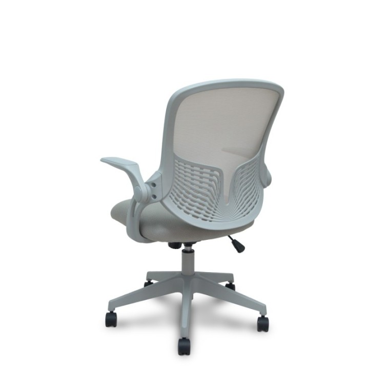 Silla Opti544 gris respaldo malla gris asiento 3D gris