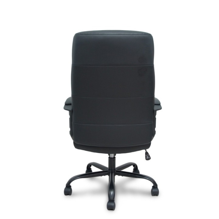 Sillón Opti545 similpiel negro base metálica negra