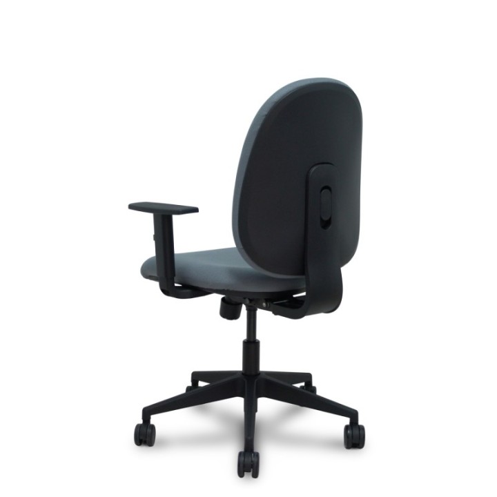 Silla Horche sincro bali gris brazos regulables base piramidal ruedas nailon 65mm