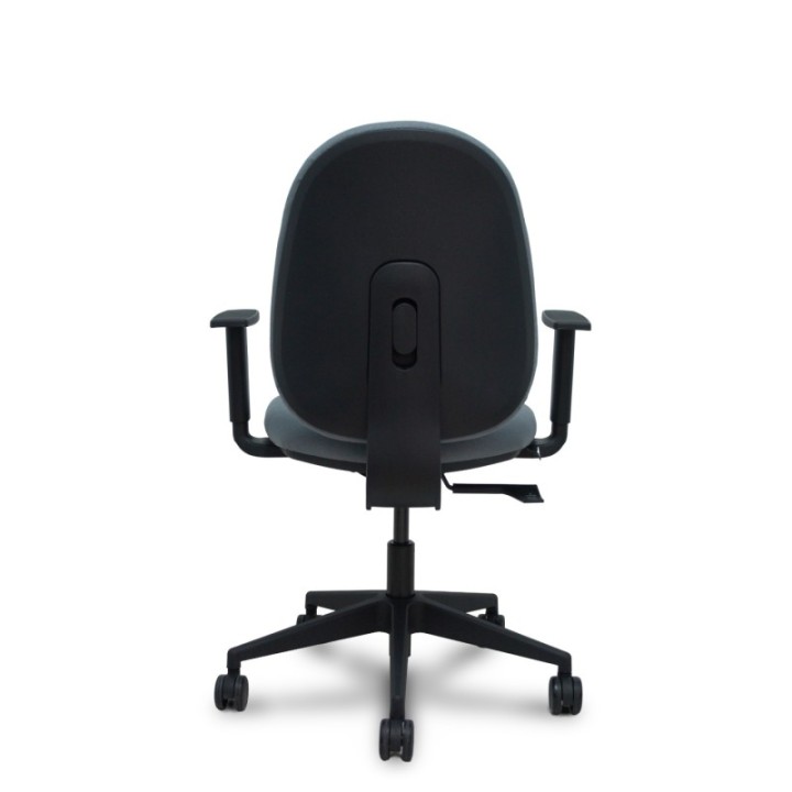 Silla Horche sincro bali gris brazos regulables base piramidal ruedas nailon 65mm