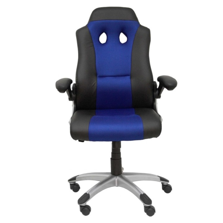 Silla gaming Talave similpiel negro y azul