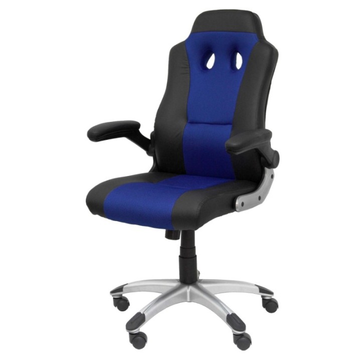 Silla gaming Talave similpiel negro y azul