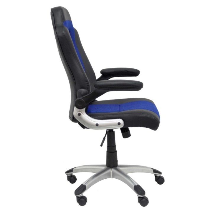 Silla gaming Talave similpiel negro y azul