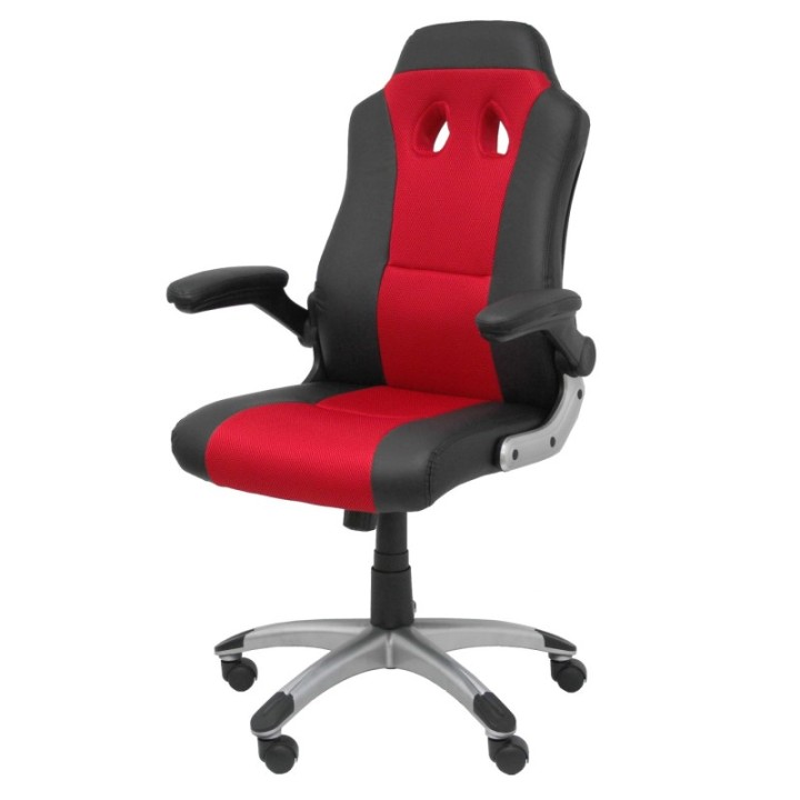 Silla gaming Talave similpiel negro y rojo.