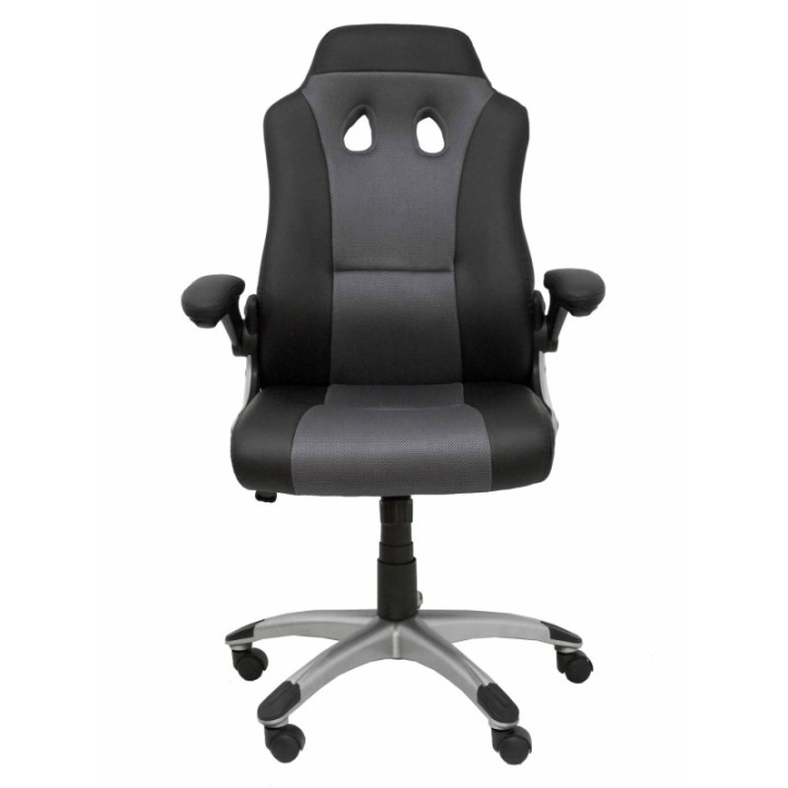 Silla gaming Talave similpiel negro y gris