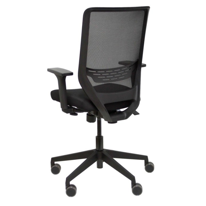 Silla Just Evo traslack tapizado polo azul brazos 4D base aluminio