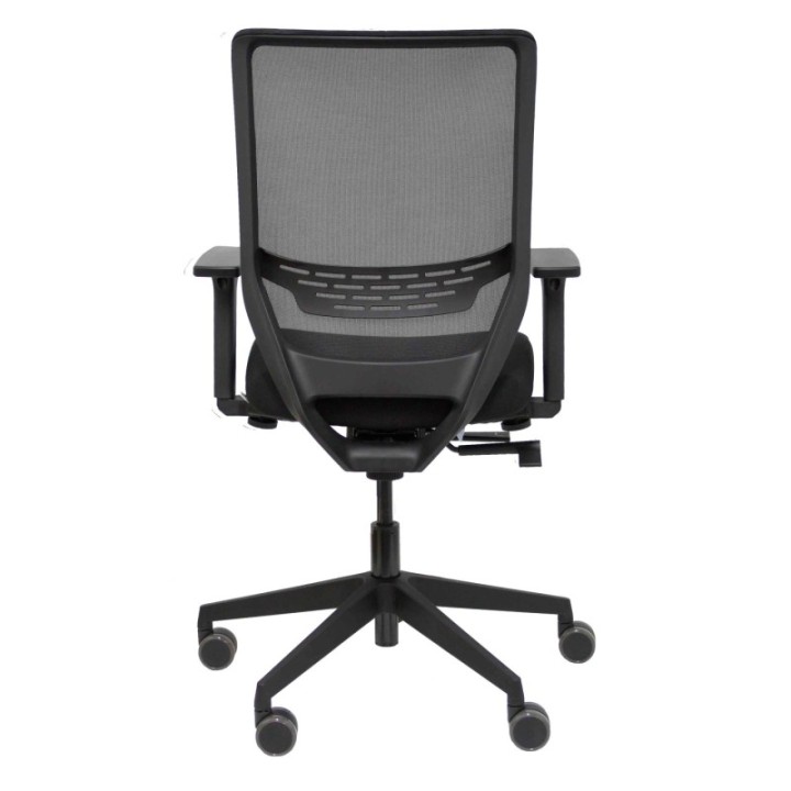 Silla Just Evo traslack tapizado polo azul brazos 4D base aluminio