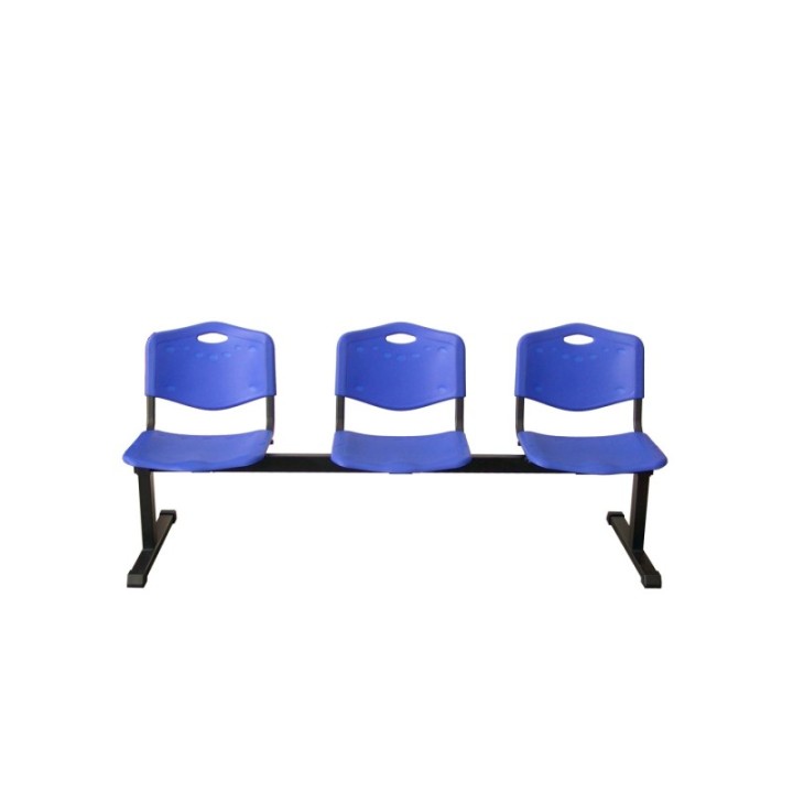 Bancada Iso plastic 3 plazas PVC color azul