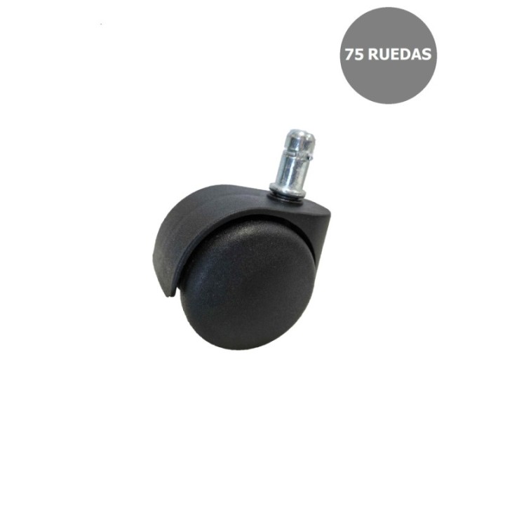 Kit de 75 ruedas de nailon de 50 mm perno 11 mm