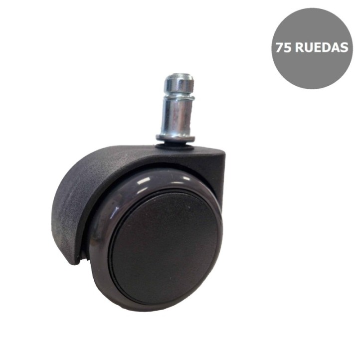 Kit de 75 ruedas engomadas de 50 mm perno 11 mm