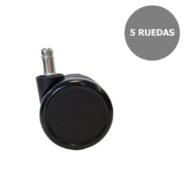 Kit de 5 ruedas de nailon de 65mm.
