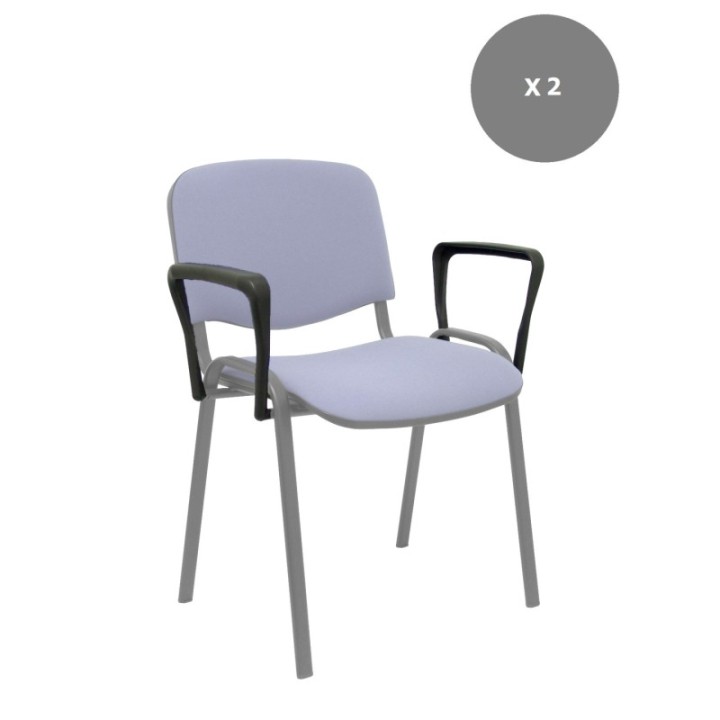 Kit de 2 parejas de brazos fijos para sillas Iso