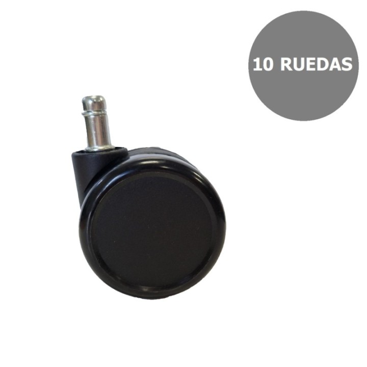 Kit de 10 ruedas de nailon de 65mm