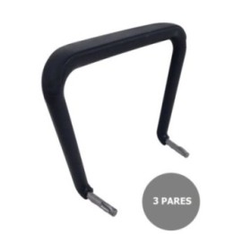 Kit de 3 parejas de brazos fijos para sillas Iso