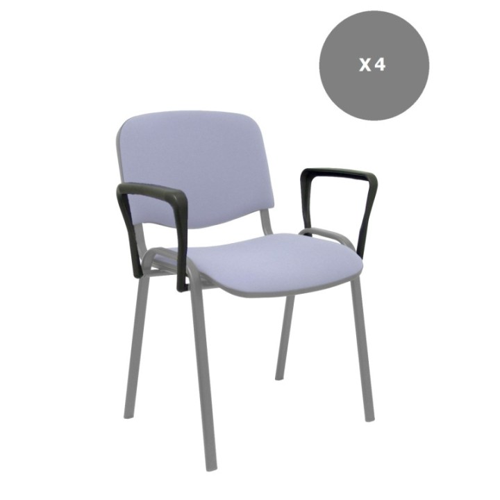 Kit de 4 parejas de brazos fijos para sillas Iso