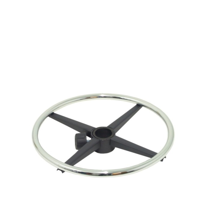 Kit de 1 Aro reposapies cromado.