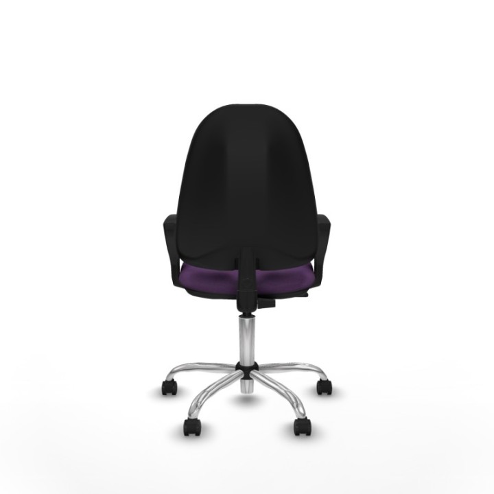 Algarra CP bali morado brazos fijos base cromada ruedas engomadas 50mm