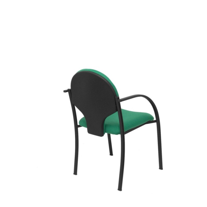 Pack 2 sillas Hellin chasis negro bali verde esmeralda