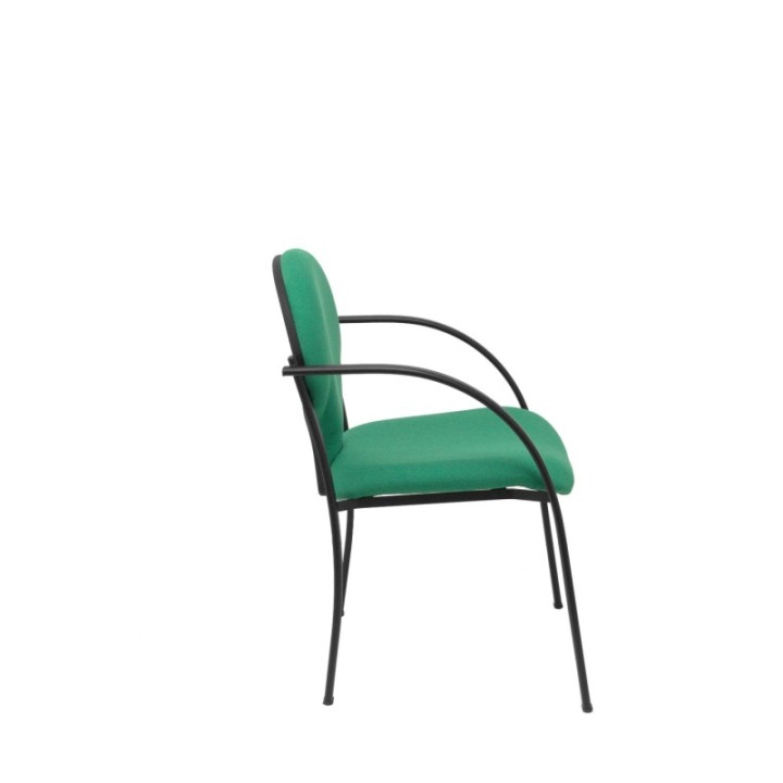 Pack 2 sillas Hellin chasis negro bali verde esmeralda