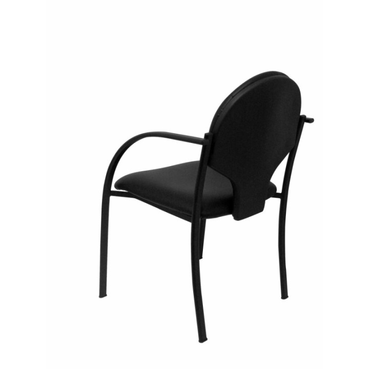 Pack 2 sillas Hellin chasis negro similpiel negro