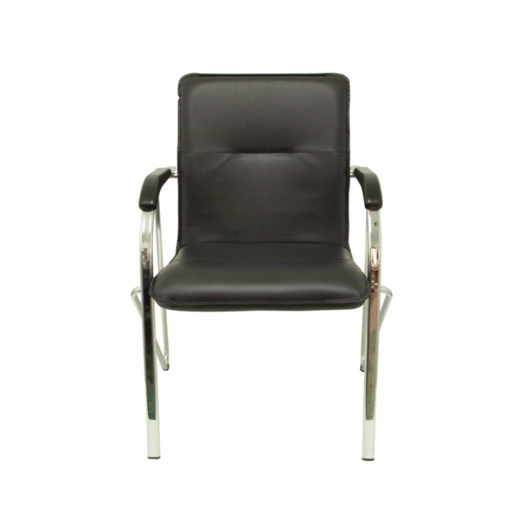 Pack 2 sillas Samba similpiel negro estructura cromada