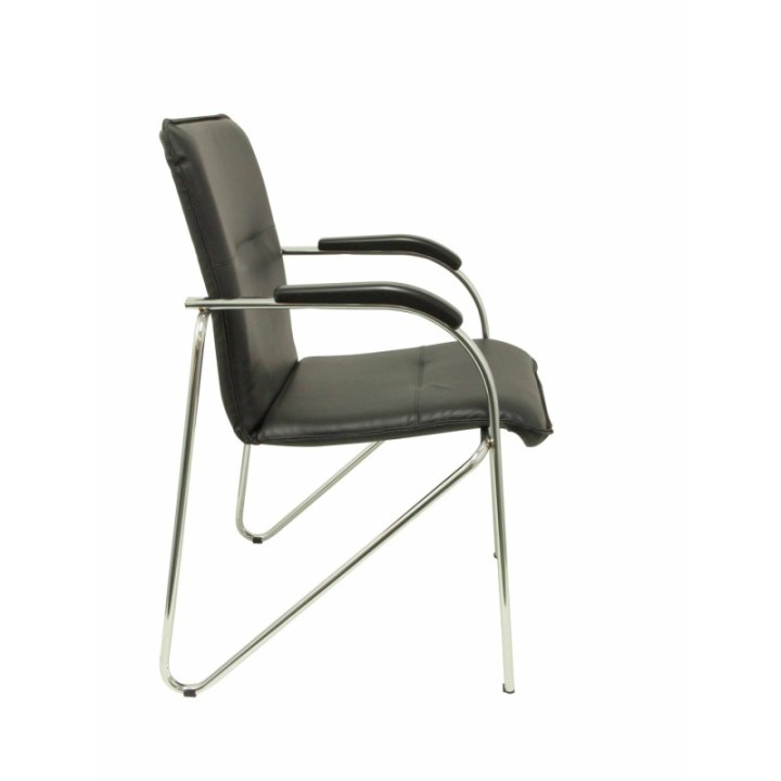 Pack 2 sillas Samba similpiel negro estructura cromada